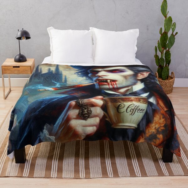 Item preview, Realistic Vampire Drinking Coffee designed and sold by Travelcases.
