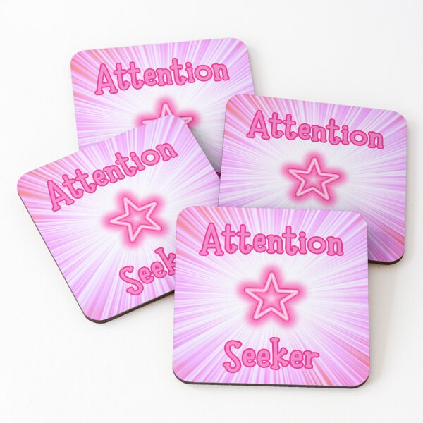 Item preview, Bold Neon Pink 'Attention Seeker' Starburst Graphic – Trendy Y2K Pastel Goth Aesthetic designed and sold by ruthoarabia.