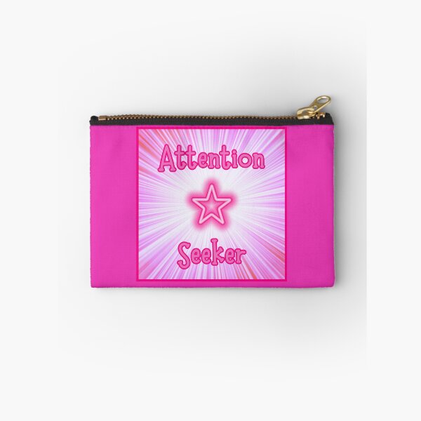Item preview, Bold Neon Pink 'Attention Seeker' Starburst Graphic – Trendy Y2K Pastel Goth Aesthetic designed and sold by ruthoarabia.