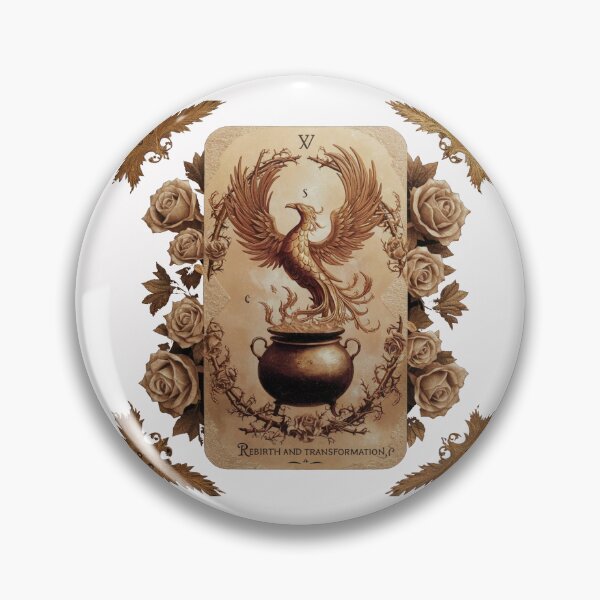 Item preview, Phoenix of Rebirth: Vintage Tarot Card Illustration 1 of 12 designed and sold by KennerTH.