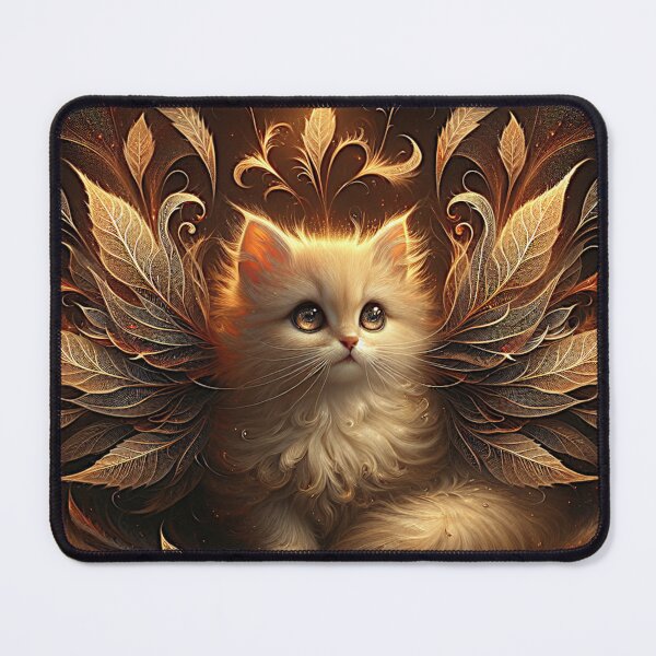 Item preview, Golden Winged Feline: A Mythical Marvel designed and sold by darlene80184.