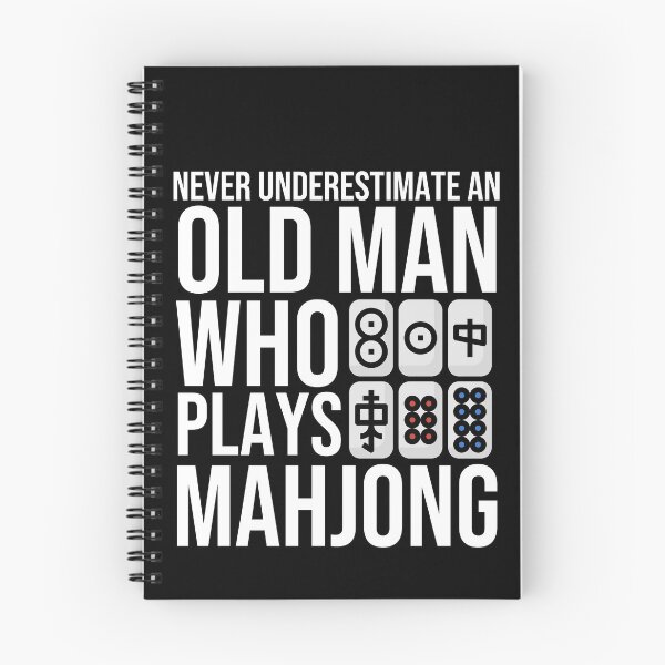Item preview, Never Underestimate An Old Man Who Plays Mahjong designed and sold by HappyDelights.