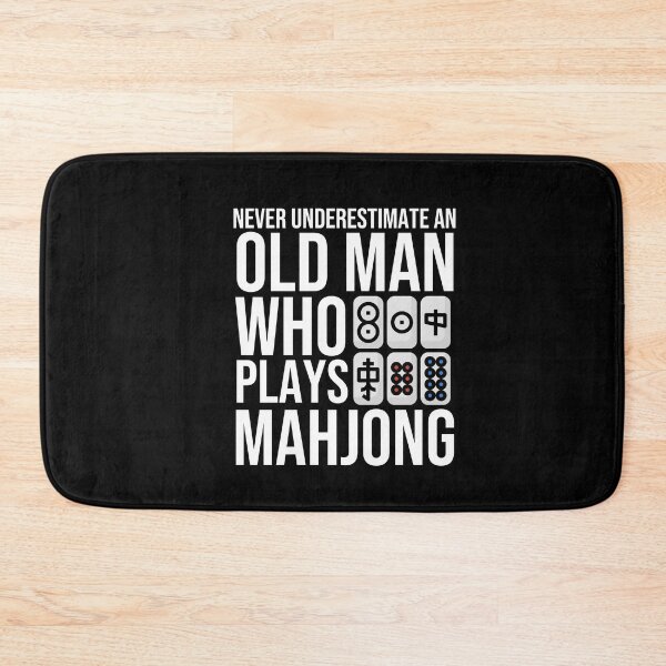 Item preview, Never Underestimate An Old Man Who Plays Mahjong designed and sold by HappyDelights.
