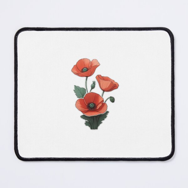 Item preview, Vibrant Red Poppy Flowers designed and sold by Icenutikul1122.