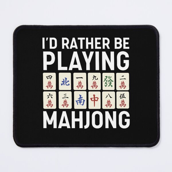 Item preview, I'd Rather Be Playing Mahjong designed and sold by HappyDelights.