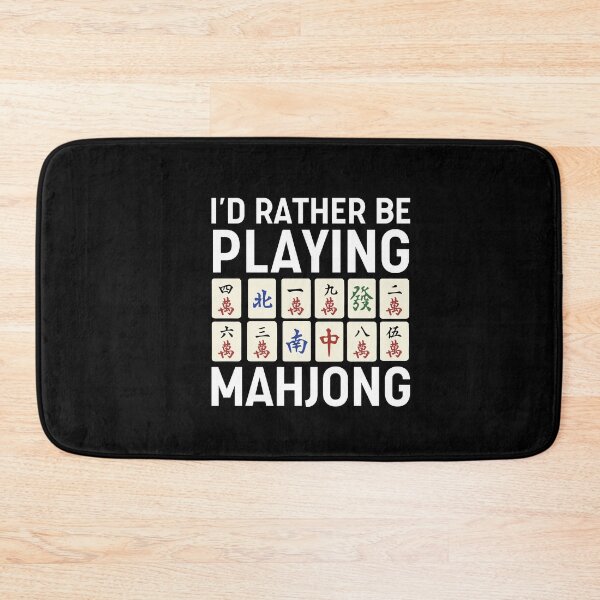 Item preview, I'd Rather Be Playing Mahjong designed and sold by HappyDelights.