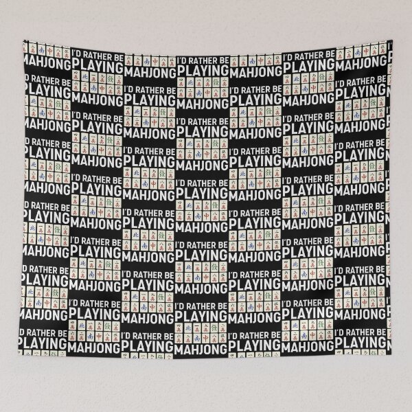 Item preview, I'd Rather Be Playing Mahjong designed and sold by HappyDelights.