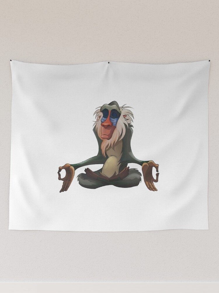 Meditating rafiki online tapestry