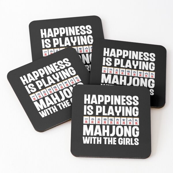 Item preview, Happiness Is Playing Mahjong With The Girls - Funny Mahjong Girl Quote designed and sold by HappyDelights.