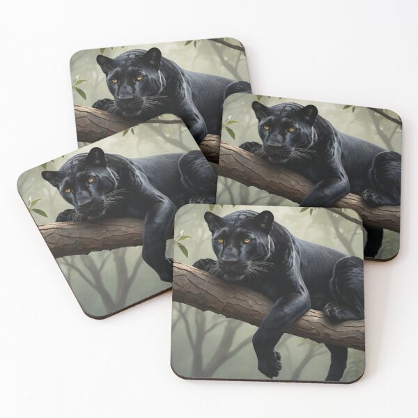 Item preview, Black Panther Resting Peacefully on a Tree Branch designed and sold by pmah26.