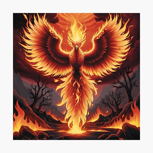 Item preview, Flaming Phoenix designed and sold by Sonofwilliam.