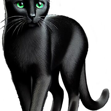 Artwork thumbnail, Black Sleek Cat by zeeteezofficial