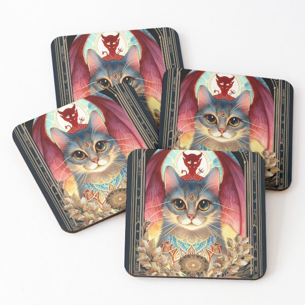 Item preview, CAT TAROT: THE DEVIL designed and sold by Venta Mix  JellycientArt.