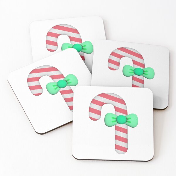 Item preview, Cute 3d Christmas red candy cane with green bow ribbon designed and sold by nuchz.