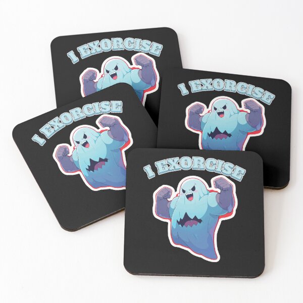 Item preview, I Exorcise Blue Ghost Funny Spooky Halloween Workout  designed and sold by thecatcouch.
