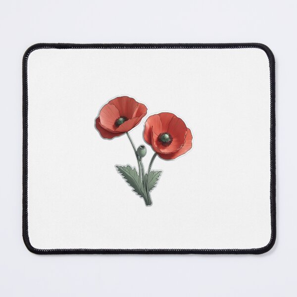 Item preview, Twin Red Poppy Flowers designed and sold by Icenutikul1122.