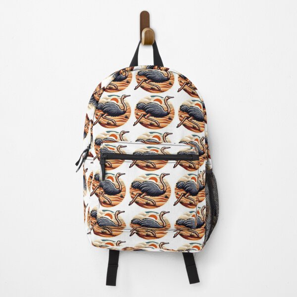Item preview, Ostrich Sprinting Across the Desert – Capturing the Speed and Grace of this Unique Bird designed and sold by KreaDesignOne.