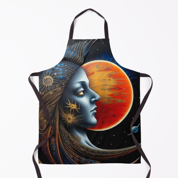 Item preview, Abstract Sun Moon Art designed and sold by TheDarkWardrobe.