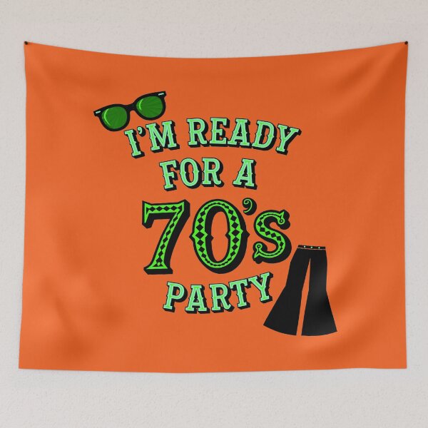 Item preview, Estoy listo para una fiesta de los años 70. Cita retro designed and sold by TheArtOfPat.