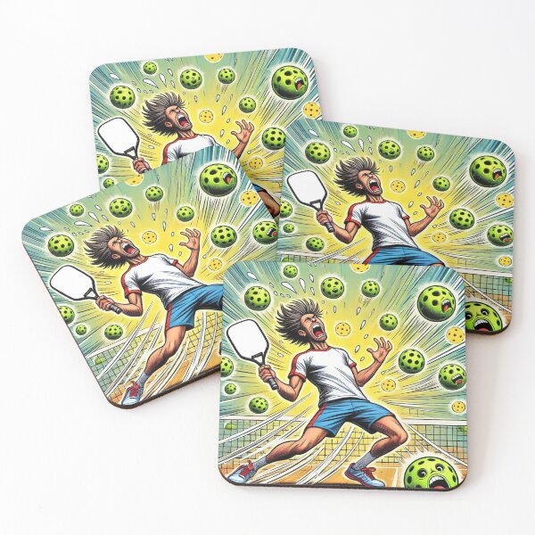 Item preview, Pickleball Chaos: Cartoon Smash designed and sold by OutofFocusShop.
