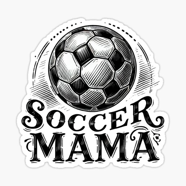 Soccer Mama Tee Sticker