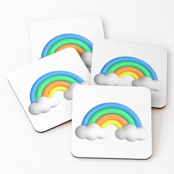 Item preview, Cute 3d element rainbow with clouds designed and sold by nuchz.