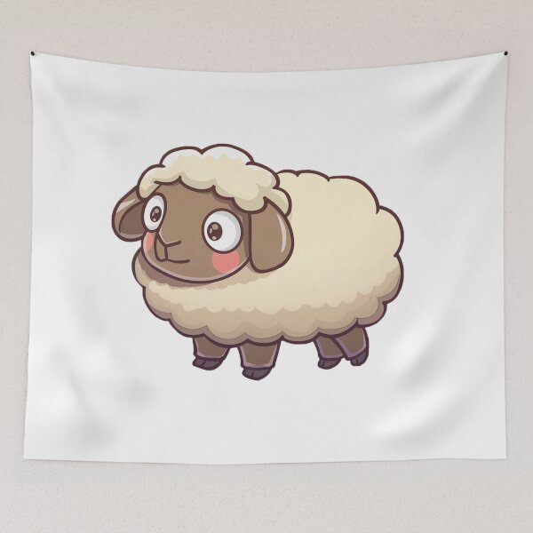 Item preview, Cute cartoon sheep designed and sold by Stickermagician.