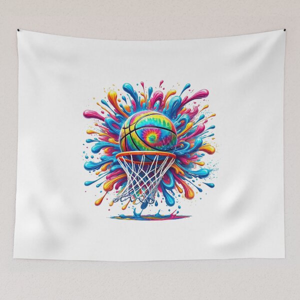 Item preview, Abstract Basketball Tie Die Paint Splash designed and sold by zeeteezofficial.