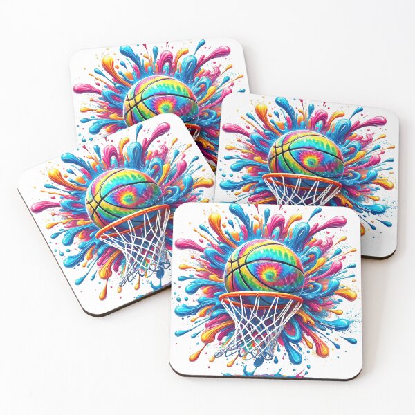 Item preview, Abstract Basketball Tie Die Paint Splash designed and sold by zeeteezofficial.