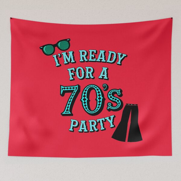 Item preview, Estoy listo para una fiesta de los años 70. Cita retro designed and sold by TheArtOfPat.