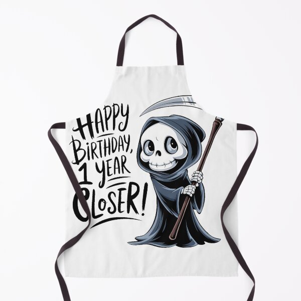 Item preview, Funny Grim Reaper Happy Birthday, 1 Year Closer designed and sold by PlanetMarker.