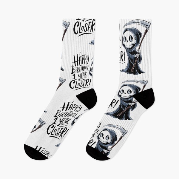Item preview, Funny Grim Reaper Happy Birthday, 1 Year Closer designed and sold by PlanetMarker.