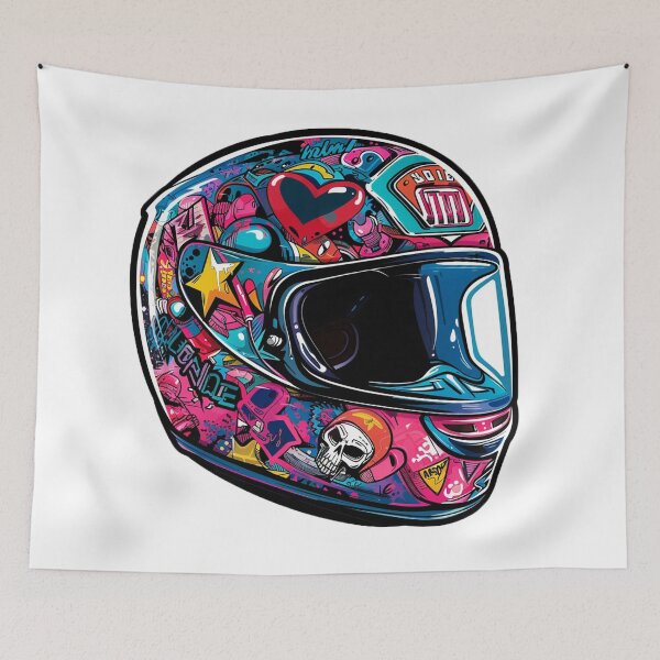 Item preview, helmet designed and sold by Stickermagician.