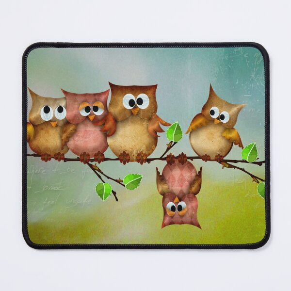 Item preview, Owls - crashed or the black sheep designed and sold by harietteh.