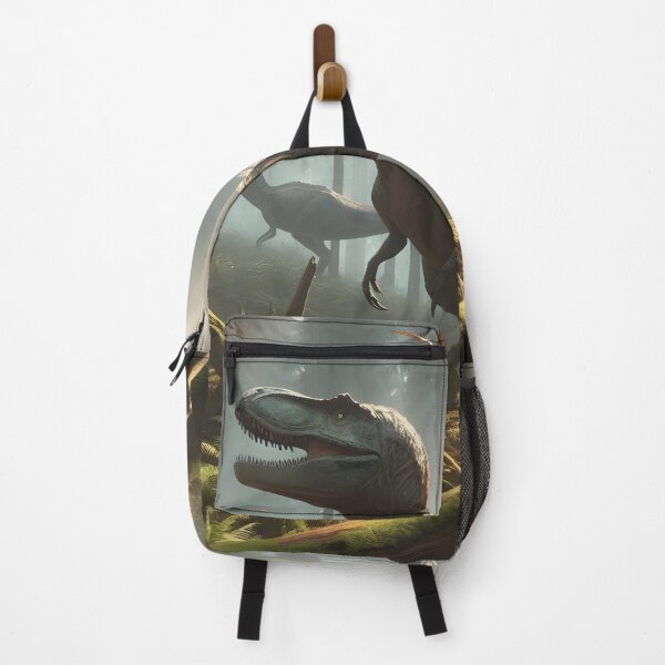 Item preview, Velociraptors and Pterosaurs in a Prehistoric Forest designed and sold by CitrineLinker.