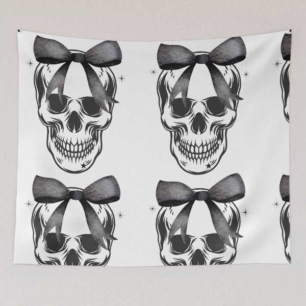 Item preview, Retro Black Coquette Bow Skeleton  designed and sold by CCKimShop.