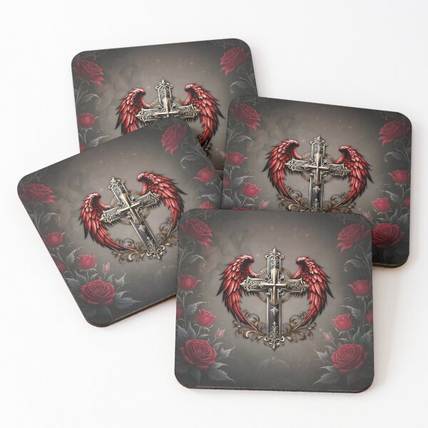 Item preview, Elegant Decorative Artistic Cross with Wings designed and sold by nicky2342.