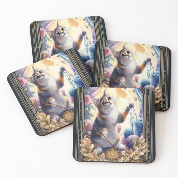 Item preview, CAT TAROT: THE MOON designed and sold by Venta Mix  JellycientArt.