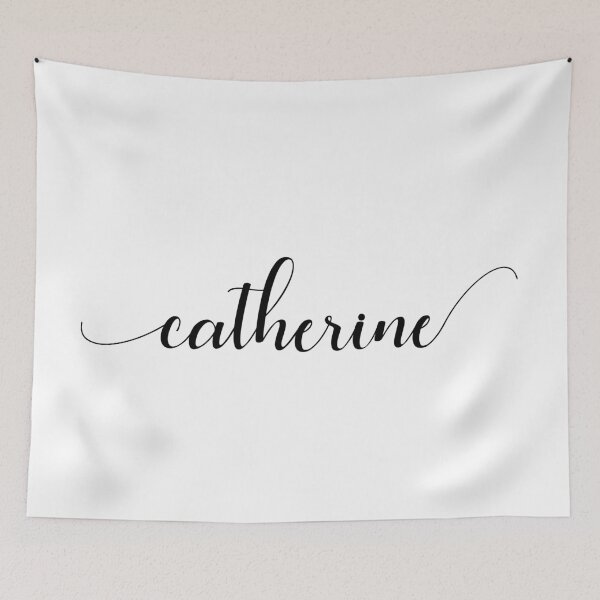 Item preview, Catherine - Custom name on delicate black cursive font designed and sold by To the Lua.