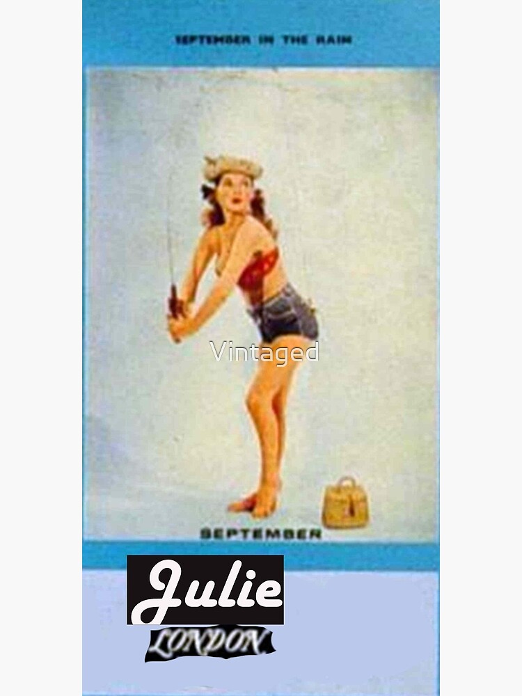 "Julie London, Cheesecake, Sexy, Lounge, Calendar Girl, August" Metal