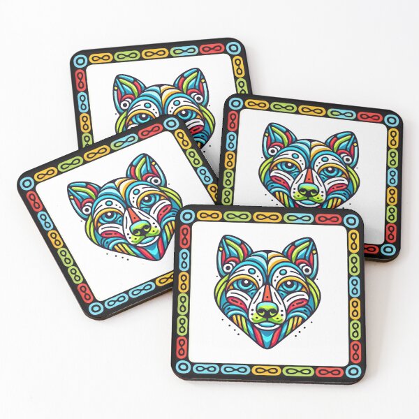 Item preview, Tribal Haida Chinese Horoscope Dog Design designed and sold by TribalioDesigns.