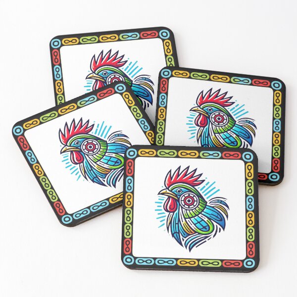 Item preview, Tribal Haida Chinese Horoscope Rooster Design designed and sold by TribalioDesigns.