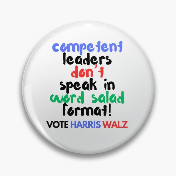 Item preview, "Word Salad" Anti-Trump Political Design - Kamala Harris 2024 designed and sold by Fredster1966.