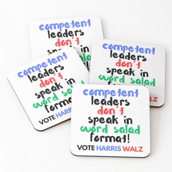 Item preview, "Word Salad" Anti-Trump Political Design - Kamala Harris 2024 designed and sold by Fredster1966.