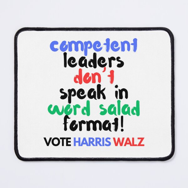 Item preview, "Word Salad" Anti-Trump Political Design - Kamala Harris 2024 designed and sold by Fredster1966.