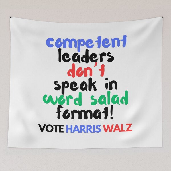 Item preview, "Word Salad" Anti-Trump Political Design - Kamala Harris 2024 designed and sold by Fredster1966.
