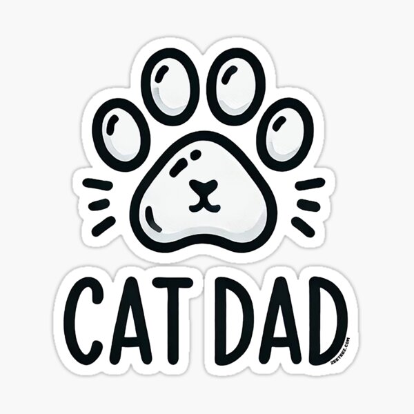 Cat Dad Sticker