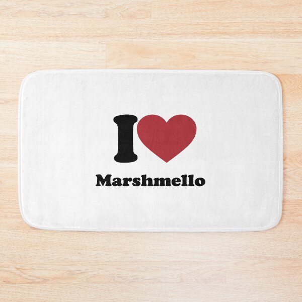 Item preview, I LOVE MARSHMELLO. BLACK DESIGN designed and sold by Rejiboustarts.