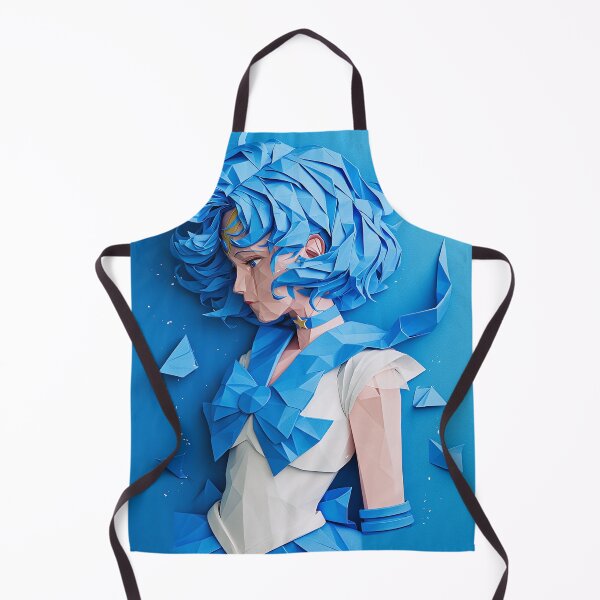 Item preview, Papercraft-Style Blue Warrior Maiden designed and sold by SmirkingDesigns.