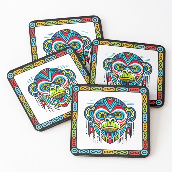 Item preview, Tribal Haida Chinese Horoscope Monkey Design designed and sold by TribalioDesigns.